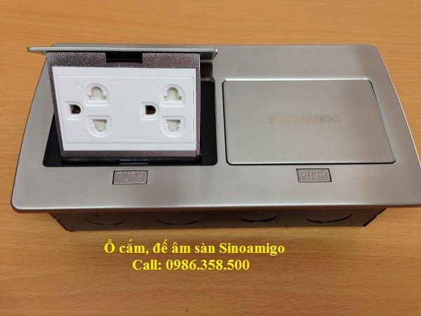 Ổ cắm, đế âm sàn đôi Sinoamigo SPU-52S